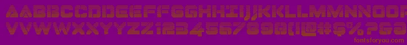 Dominojackgrad Font – Brown Fonts on Purple Background