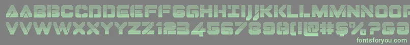 Dominojackgrad Font – Green Fonts on Gray Background