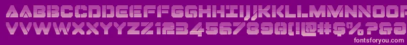 Dominojackgrad Font – Pink Fonts on Purple Background