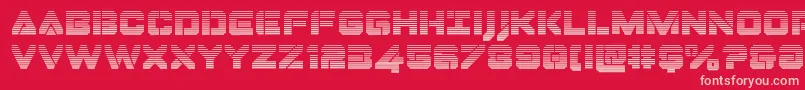 Dominojackgrad Font – Pink Fonts on Red Background