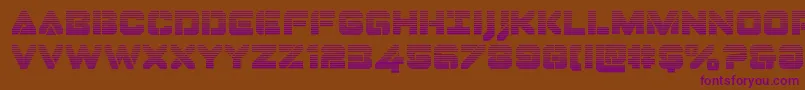 Dominojackgrad Font – Purple Fonts on Brown Background