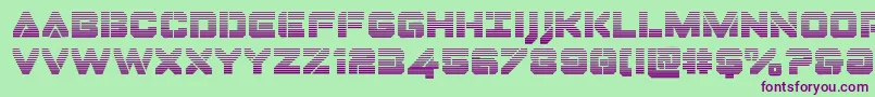 Dominojackgrad Font – Purple Fonts on Green Background