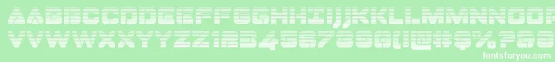 Dominojackgrad Font – White Fonts on Green Background