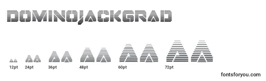 Размеры шрифта Dominojackgrad