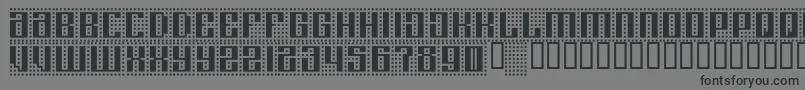 Шрифт Computeramok – чёрные шрифты на сером фоне