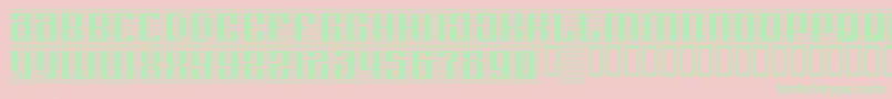 Computeramok Font – Green Fonts on Pink Background