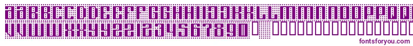 Computeramok-fontti – violetit fontit