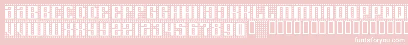 Computeramok Font – White Fonts on Pink Background