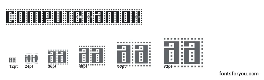 Computeramok Font Sizes
