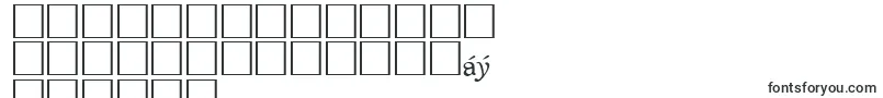 フォントPerivaleRegularDb – ビルマ語の文字