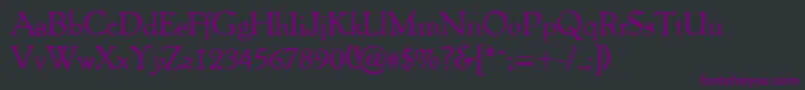 PerivaleRegularDb-Schriftart – Violette Schriften auf schwarzem Hintergrund