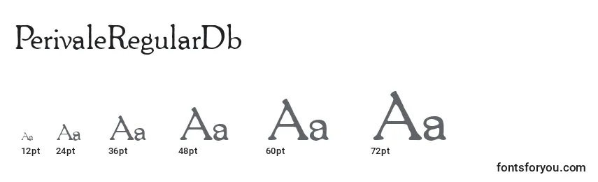 Размеры шрифта PerivaleRegularDb