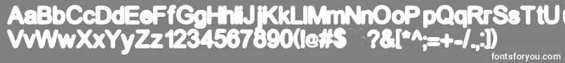 More about Becker Font Becker Font – White Fonts on Gray Background