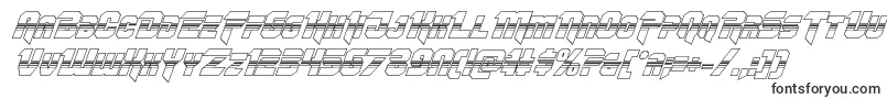 Шрифт Omegaforcehalf3Dital12 – научно-фантастические шрифты