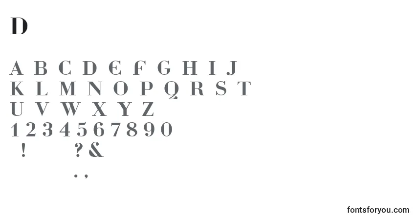 Schriftart Dottybg – Alphabet, Zahlen, spezielle Symbole