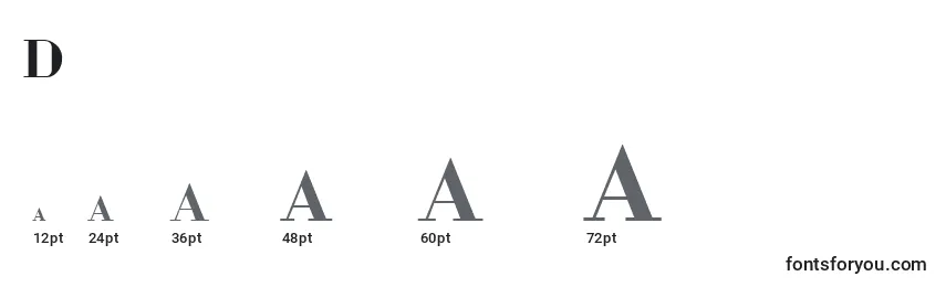 Dottybg Font Sizes