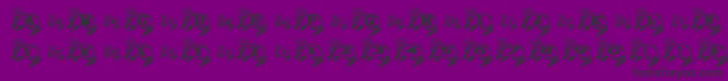 Шрифт FerretSideNormal – чёрные шрифты на фиолетовом фоне