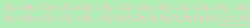 FerretSideNormal Font – Pink Fonts on Green Background