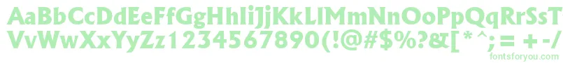 AlbertusExtraBold Font – Green Fonts on White Background