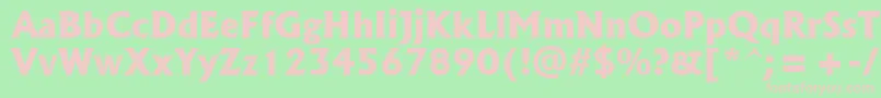 AlbertusExtraBold Font – Pink Fonts on Green Background