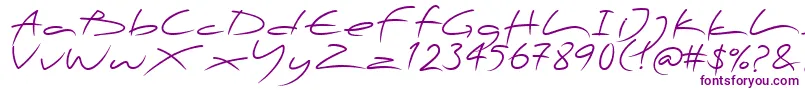 PfscandalproDisplay Font – Purple Fonts on White Background