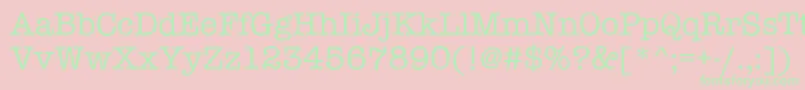 Linowrite Font – Green Fonts on Pink Background