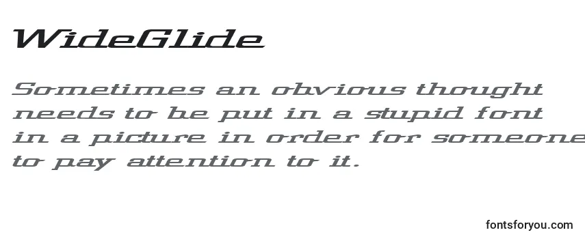 WideGlide Font
