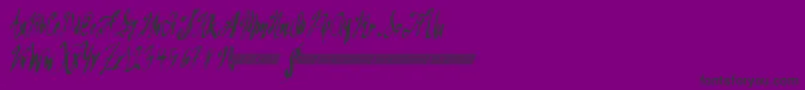 Greatsails-Schriftart – Schwarze Schriften auf violettem Hintergrund