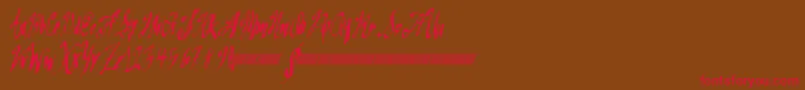 Greatsails Font – Red Fonts on Brown Background