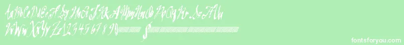 Greatsails Font – White Fonts on Green Background