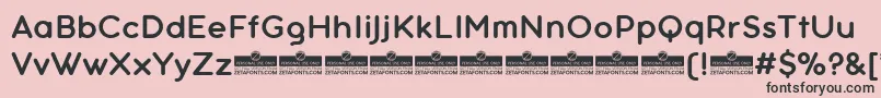 AristotelicaTextDemiboldTrial Font – Black Fonts on Pink Background