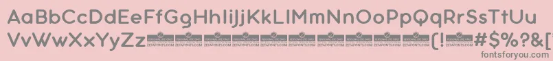 AristotelicaTextDemiboldTrial Font – Gray Fonts on Pink Background