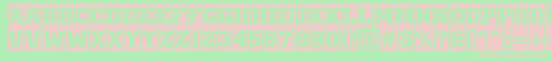 AMonumentotitulcmBold Font – Pink Fonts on Green Background