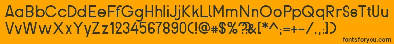 Proletarsk Font – Black Fonts on Orange Background