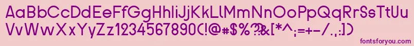 Proletarsk Font – Purple Fonts on Pink Background