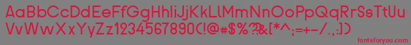 Proletarsk Font – Red Fonts on Gray Background