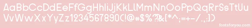 Proletarsk Font – White Fonts on Pink Background