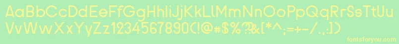 Proletarsk Font – Yellow Fonts on Green Background