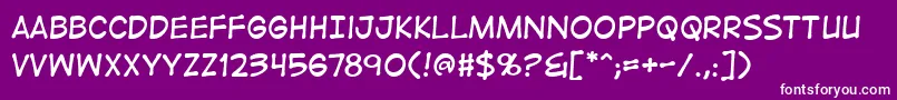 DigitalstripbbReg Font – White Fonts on Purple Background