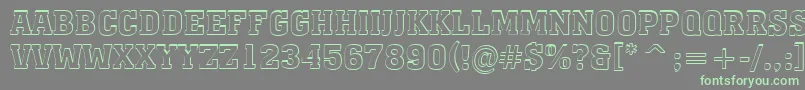 AMonumentotitulshBold Font – Green Fonts on Gray Background