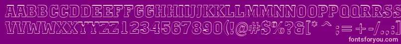 AMonumentotitulshBold Font – Pink Fonts on Purple Background