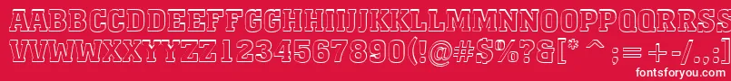AMonumentotitulshBold Font – White Fonts on Red Background
