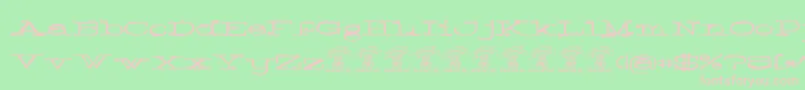 Normalepersonaluse Font – Pink Fonts on Green Background