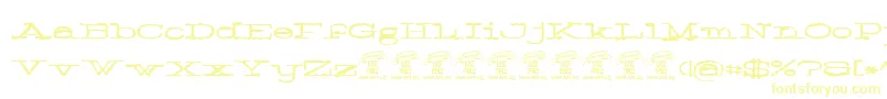 Normalepersonaluse Font – Yellow Fonts on White Background