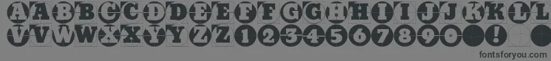 Gridconcretelogoable Font – Black Fonts on Gray Background