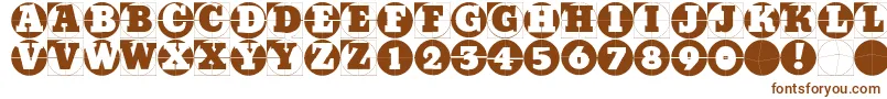 Gridconcretelogoable Font – Brown Fonts on White Background