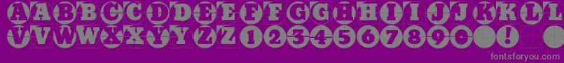 Gridconcretelogoable Font – Gray Fonts on Purple Background