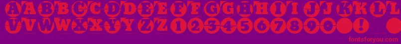 Gridconcretelogoable Font – Red Fonts on Purple Background