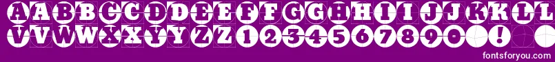 Gridconcretelogoable Font – White Fonts on Purple Background