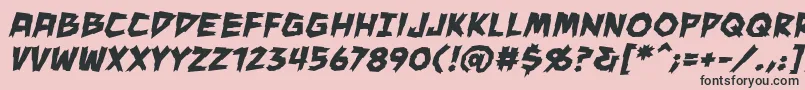 ManeaterBbBold Font – Black Fonts on Pink Background